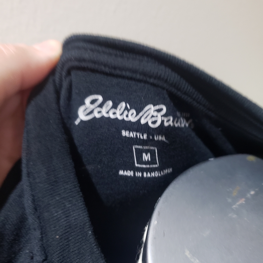 Eddie Bauer long sleeve tee shirt M black - Picture 2 of 2
